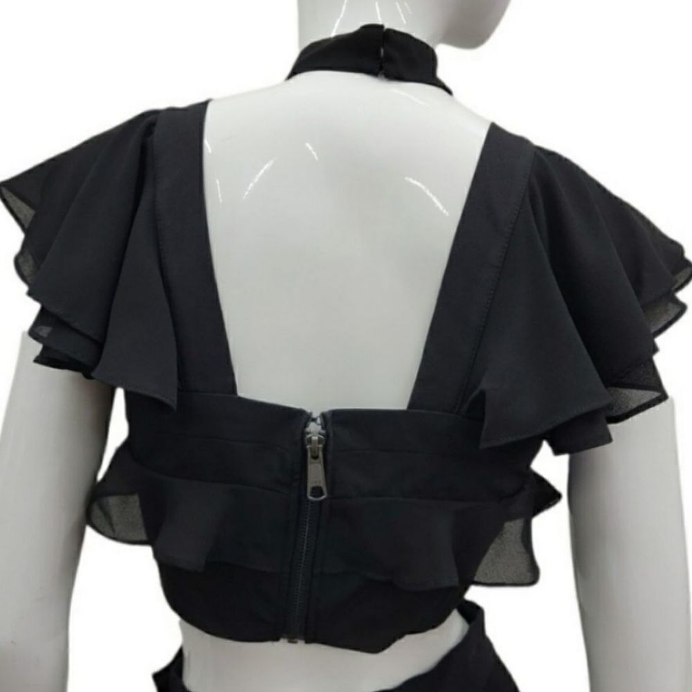 NWT Red Nasty Gal Flutter Crop Top XS, S, M - Picture 2 of 4